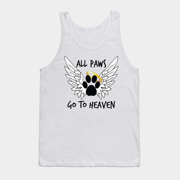 All Paws Go To Heaven Tank Top by Litho